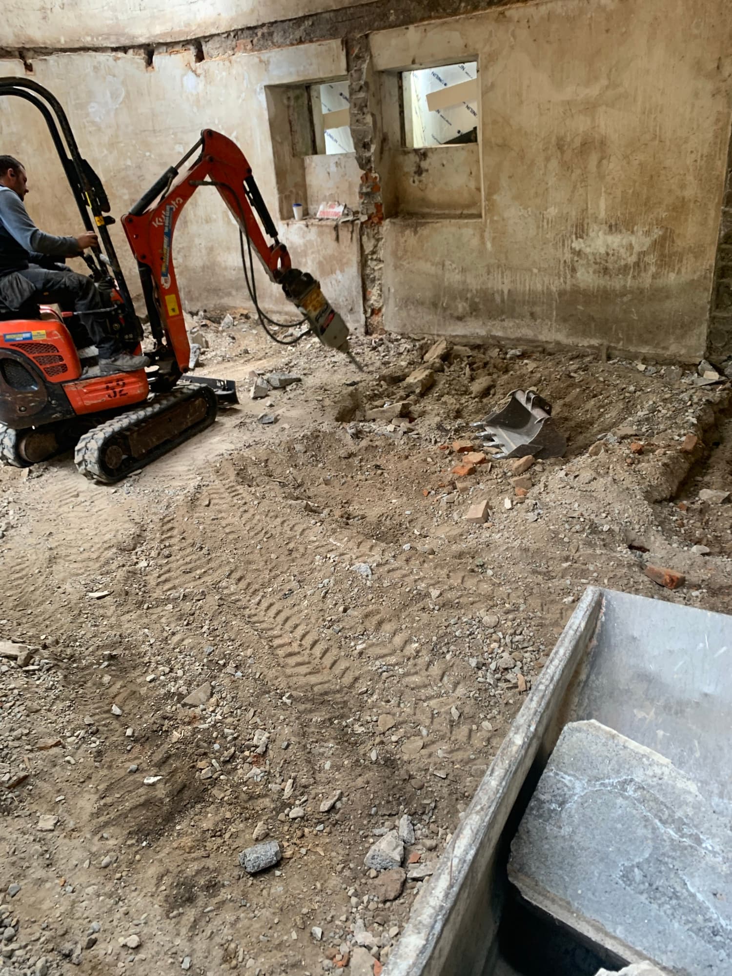 Groundworks & Stone Works before